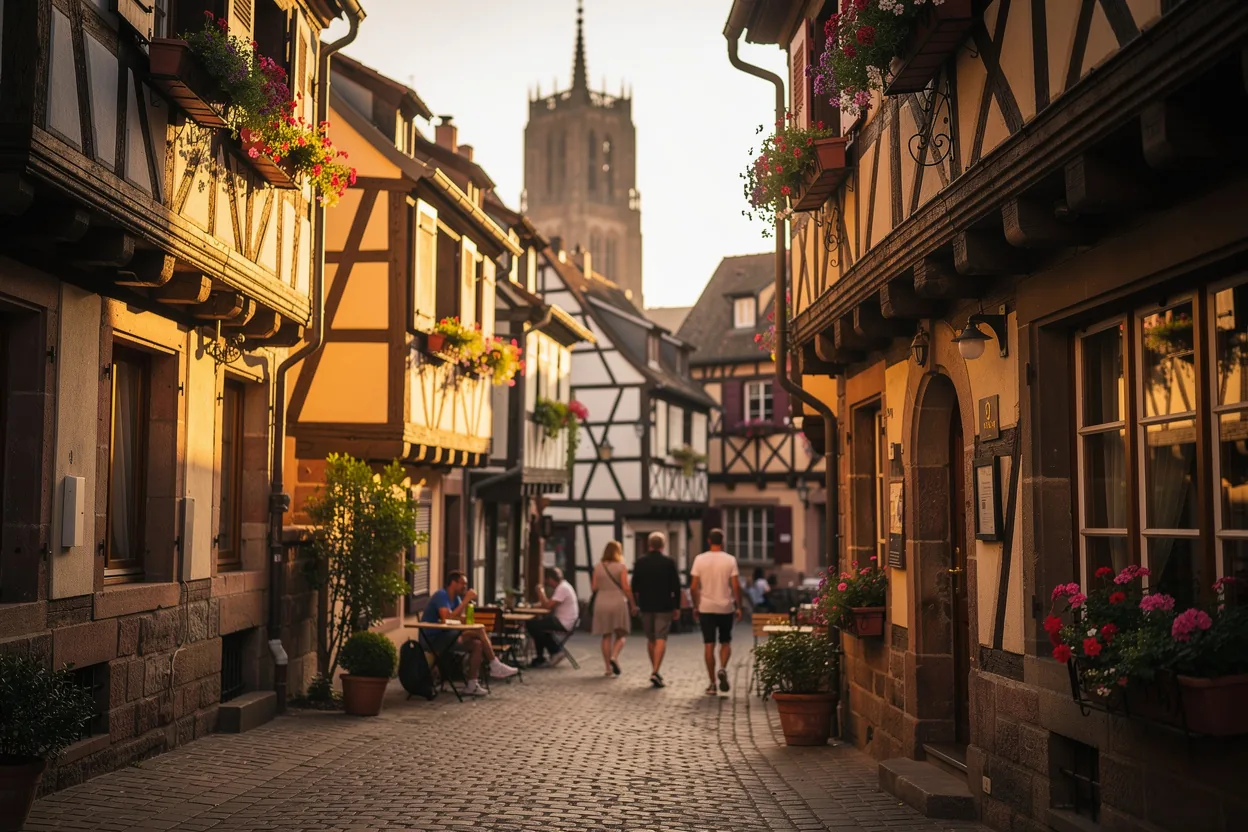 Strasbourg's canals in the Petite France district
