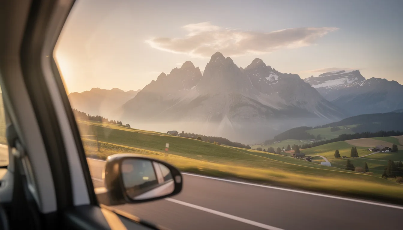 Quiet, scenic stretch of the Bavarian Alps