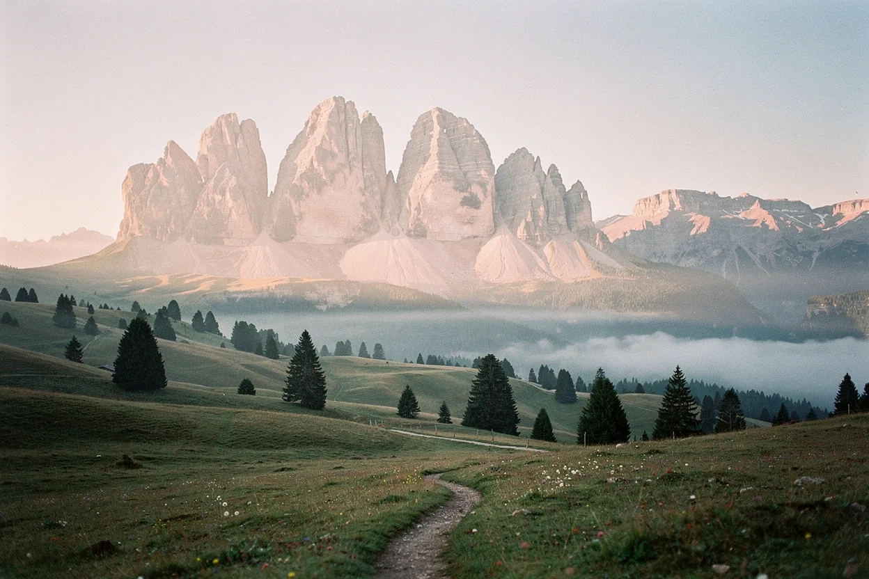Jagged peaks of the Dolomites