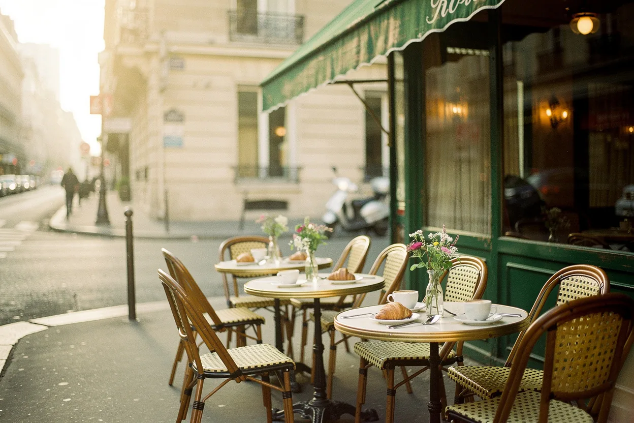 Elegant Parisian dining scene