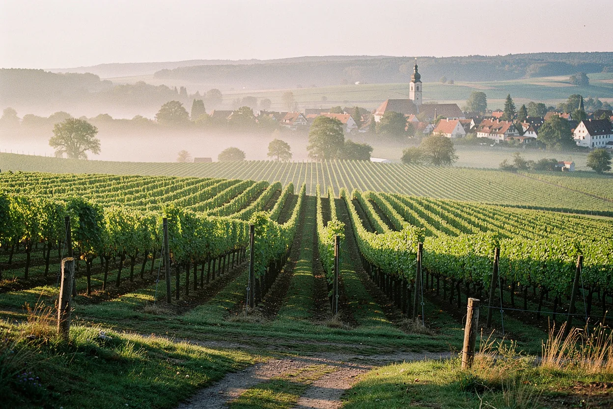 Vineyards along Germany's Rhine Valley