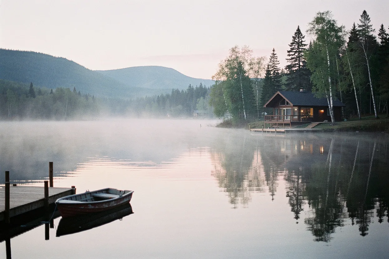 A peaceful lakeside retreat