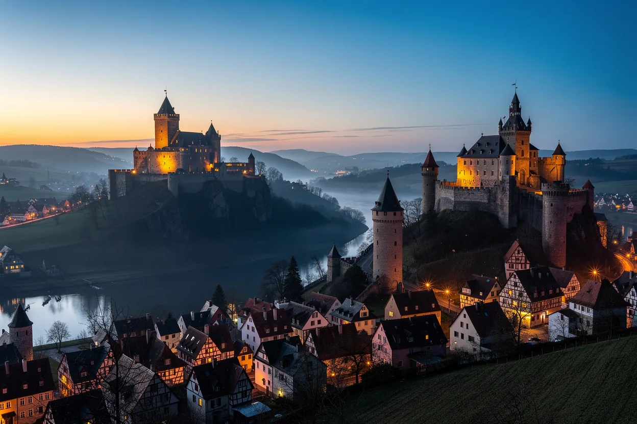 A grand European castle tour spanning several countries