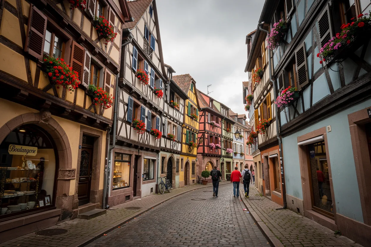 Colmar's medieval half-timbered architecture
