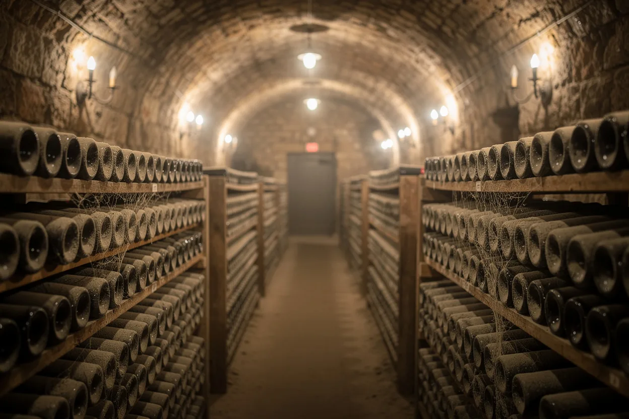 Champagne cellar tour
