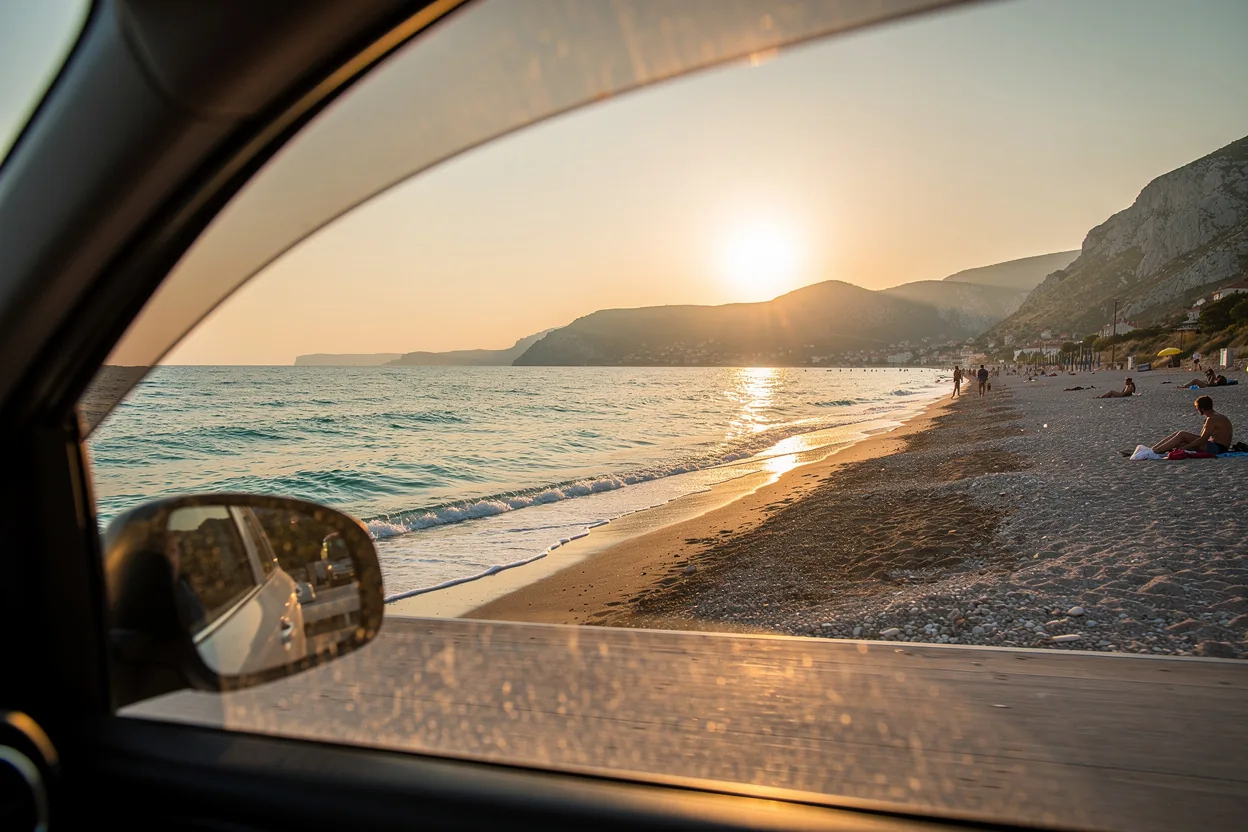 The shifting pebble spit of Zlatni Rat beach on Croatia's coast