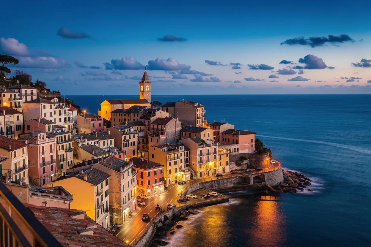 A coastal Italian city near Naples