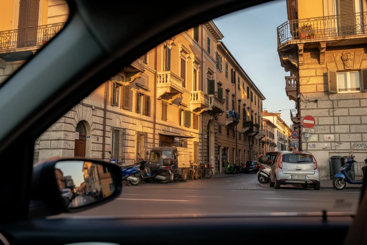 Historic Italian architecture in Northern Italy